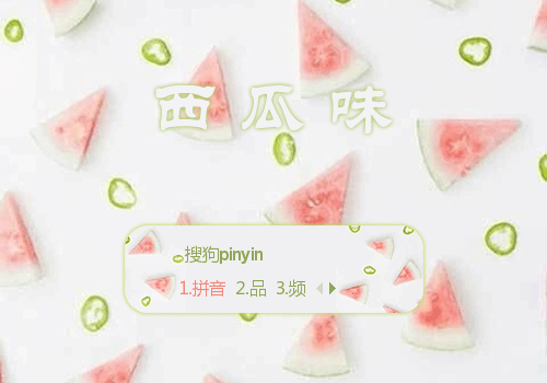 一个西瓜味的皮肤