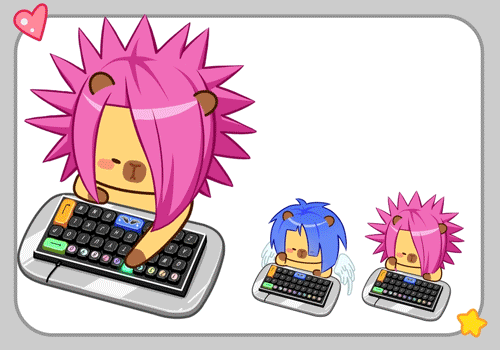 杀马特卡皮巴拉·打字跟随