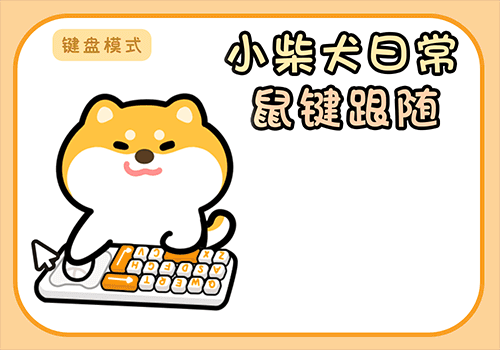 小柴犬日常鼠键跟随