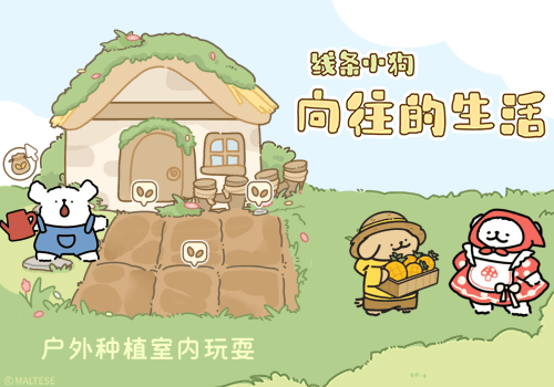 线条小狗向往的生活